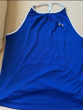 Under Armour  blue women’s size 2XL athletic razor back tank top fitted